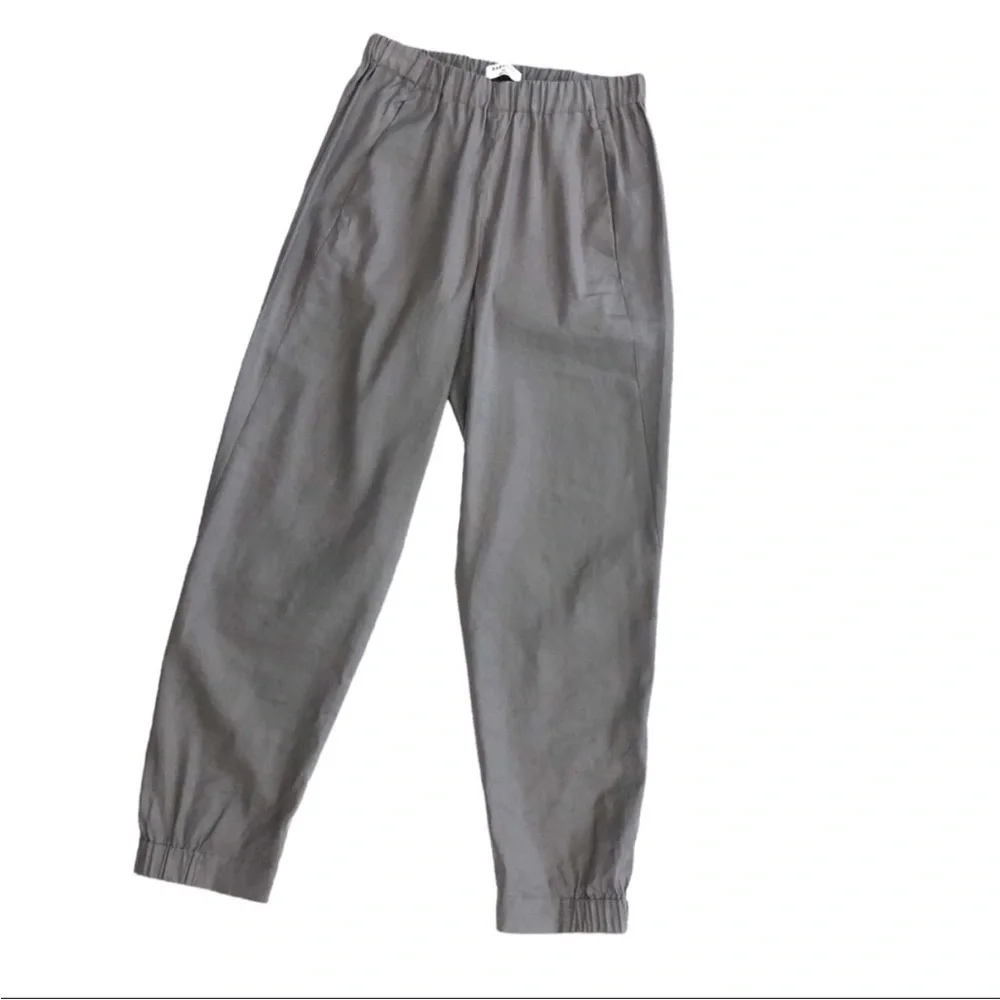 Babaton- Aritzia’s Babaton Linen Lyocell Blend Grey Pants- S